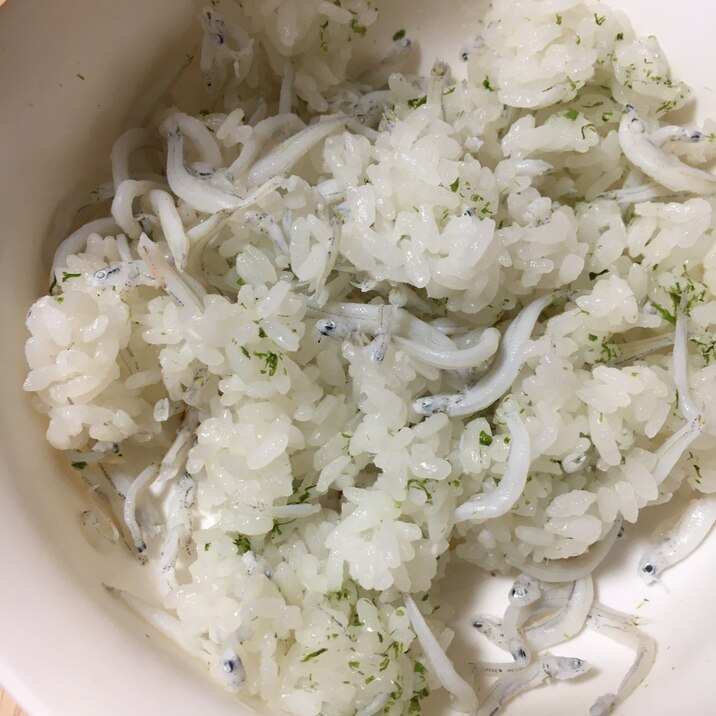 離乳食後期＊しらすとあおのりの混ぜご飯